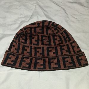 90s Fendi Vintage Zucchino Monogram Beanie Hat